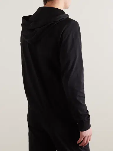 Paul Smith Grosgrain-Trimmed Cotton-Jersey Zip-Up Hoodie - Men | Thumbnail 3 Paul Smith Grosgrain-Trimmed Cotton-Jersey Zip-Up Hoodie - Men | Thumbnail 3