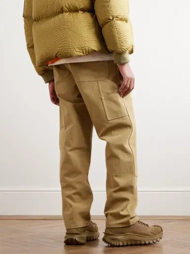 Moncler Genius Roc Nation by Jay-Z Straight-Leg Logo-Embroidered Panelled Washed Cotton-Canvas Trousers - Men | Thumbnail 3 Moncler Genius Roc Nation by Jay-Z Straight-Leg Logo-Embroidered Panelled Washed Cotton-Canvas Trousers - Men | Thumbnail 3
