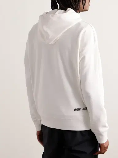 Moncler Grenoble Logo-Appliquéd Cotton-Jersey Hoodie - Men | Thumbnail 3