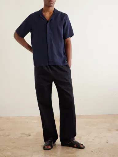 Orlebar Brown Maitan Camp-Collar Linen Shirt - Men | Thumbnail 2