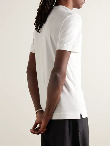 Zegna Slim-Fit Logo-Embroidered Cotton-Jersey T-Shirt - Men | Thumbnail 3 Zegna Slim-Fit Logo-Embroidered Cotton-Jersey T-Shirt - Men | Thumbnail 3