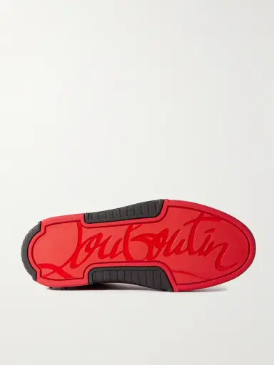 Christian Louboutin Astroloubi Spiked Leather, Suede and Mesh Sneakers - Men | Thumbnail 6