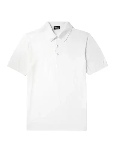 Zegna Cotton Polo Shirt - Men | Thumbnail 1 Zegna Cotton Polo Shirt - Men | Thumbnail 1