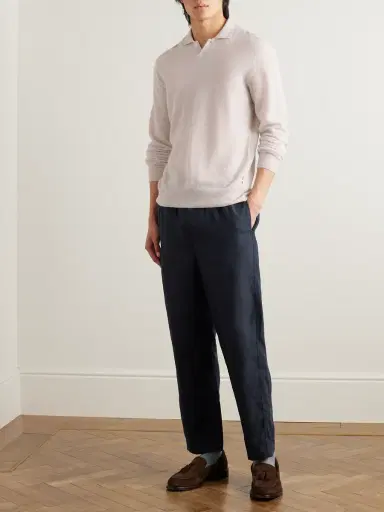 Orlebar Brown Alex Tapered Linen Drawstring Trousers - Men | Thumbnail 2