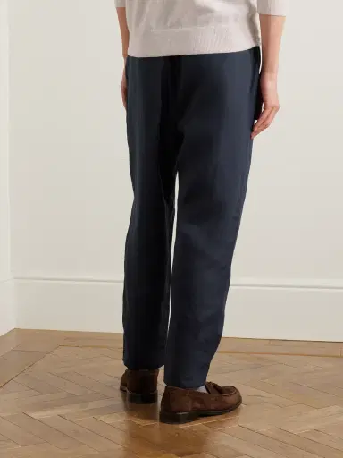 Orlebar Brown Alex Tapered Linen Drawstring Trousers - Men | Thumbnail 3