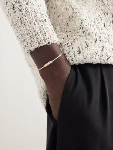 LE GRAMME Cable Sterling Silver and 18-Karat Gold Bracelet - Men | Thumbnail 2 LE GRAMME Cable Sterling Silver and 18-Karat Gold Bracelet - Men | Thumbnail 2