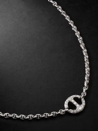Hoorsenbuhs 18-Karat White Gold Diamond Necklace - Men | Thumbnail 1 Hoorsenbuhs 18-Karat White Gold Diamond Necklace - Men | Thumbnail 1
