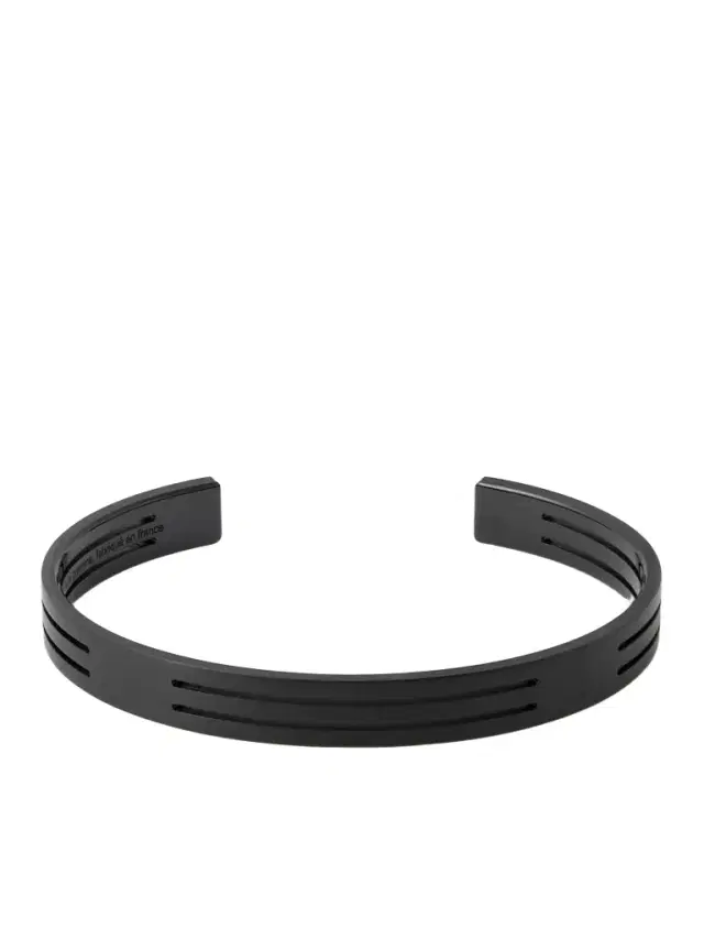 LE GRAMME 8g Punched Ribbon Recycled-Titanium Cuff - Men