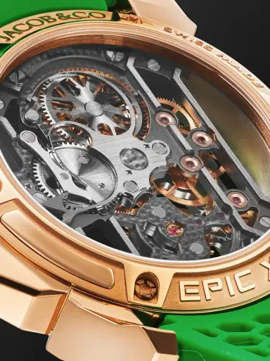 Jacob & Co. Epic X Limited Edition Hand-Wound Skeleton Chronograph 18-Karat Rose Gold Watch, Ref. EX120.43.AC.AC.ABRUA - Men | Thumbnail 3 Jacob & Co. Epic X Limited Edition Hand-Wound Skeleton Chronograph 18-Karat Rose Gold Watch, Ref. EX120.43.AC.AC.ABRUA - Men | Thumbnail 3