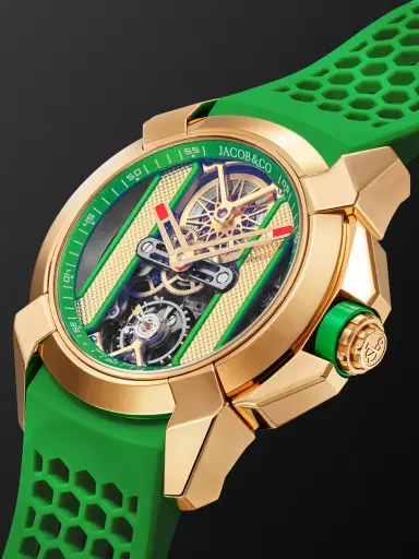 Jacob & Co. Epic X Limited Edition Hand-Wound Skeleton Chronograph 18-Karat Rose Gold Watch, Ref. EX120.43.AC.AC.ABRUA - Men | Thumbnail 4 Jacob & Co. Epic X Limited Edition Hand-Wound Skeleton Chronograph 18-Karat Rose Gold Watch, Ref. EX120.43.AC.AC.ABRUA - Men | Thumbnail 4