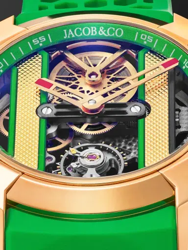 Jacob & Co. Epic X Limited Edition Hand-Wound Skeleton Chronograph 18-Karat Rose Gold Watch, Ref. EX120.43.AC.AC.ABRUA - Men | Thumbnail 6 Jacob & Co. Epic X Limited Edition Hand-Wound Skeleton Chronograph 18-Karat Rose Gold Watch, Ref. EX120.43.AC.AC.ABRUA - Men | Thumbnail 6