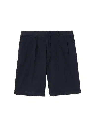 Zegna Straight-Leg Pleated Cotton and Linen-Blend Twill Shorts - Men | Thumbnail 1