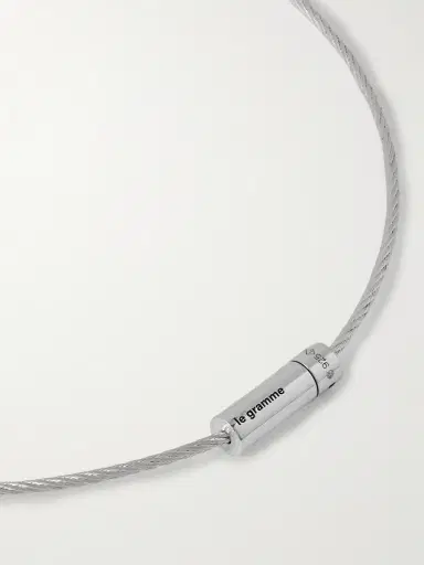 LE GRAMME 9g Double Turn Polished Recycled-Sterling Silver Cable Bracelet - Men | Thumbnail 4 LE GRAMME 9g Double Turn Polished Recycled-Sterling Silver Cable Bracelet - Men | Thumbnail 4