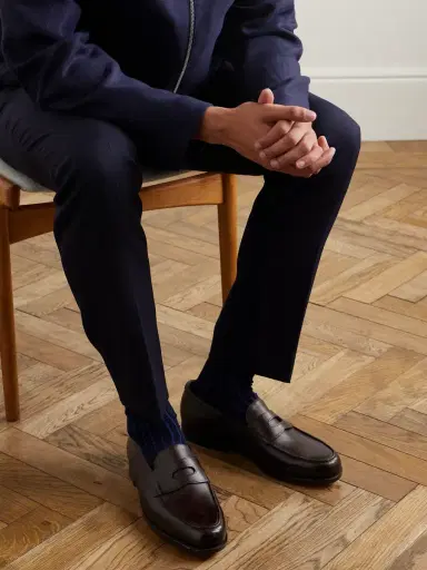 John Lobb Lopez Leather Penny Loafers - Men | Thumbnail 2