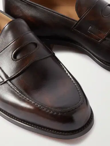 John Lobb Lopez Leather Penny Loafers - Men | Thumbnail 6