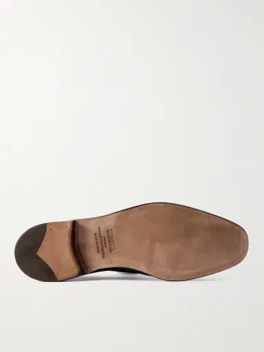 Zegna L'Asola SECONDSKIN Full-Grain Leather Penny Loafers - Men | Thumbnail 3