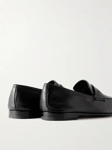Zegna L'Asola SECONDSKIN Full-Grain Leather Penny Loafers - Men | Thumbnail 5
