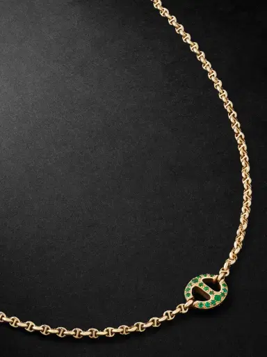 Hoorsenbuhs 18-Karat Gold, Emerald and Diamond Necklace - Men | Thumbnail 1 Hoorsenbuhs 18-Karat Gold, Emerald and Diamond Necklace - Men | Thumbnail 1