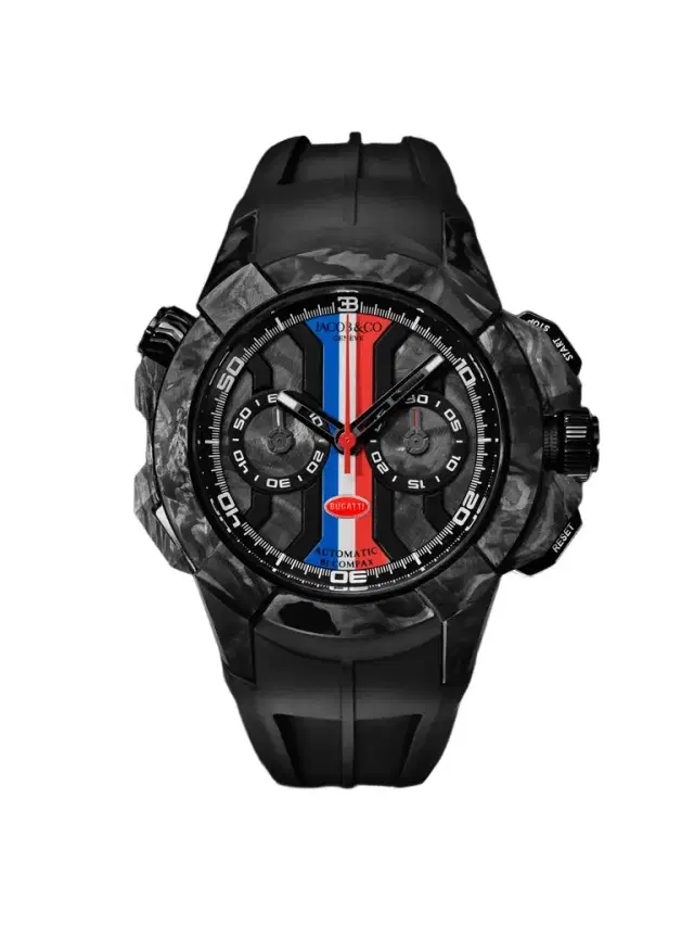 Jacob & Co. Bugatti Epic X Limited Edition Automatic Chronograph Carbon Fibre and Titanium Watch, Ref. EC333.29.AA.AA.A - Men