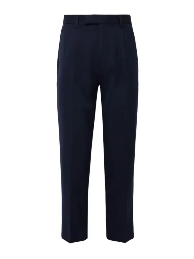 Zegna Slim-Fit Pleated Cotton and Wool-Blend Twill Trousers - Men