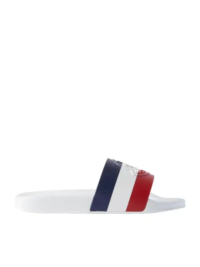 Moncler Basile Logo-Embossed Striped Rubber Slides - Men