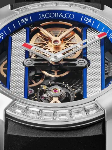 Jacob & Co. Epic X Limited Edition Hand-Wound Skeleton Chronograph Stainless Steel Diamond Watch, Ref. EX120.10.BB.AB.ABRUA - Men | Thumbnail 6