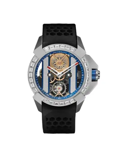 Jacob & Co. Epic X Limited Edition Hand-Wound Skeleton Chronograph Stainless Steel Diamond Watch, Ref. EX120.10.BB.AB.ABRUA - Men | Thumbnail 1