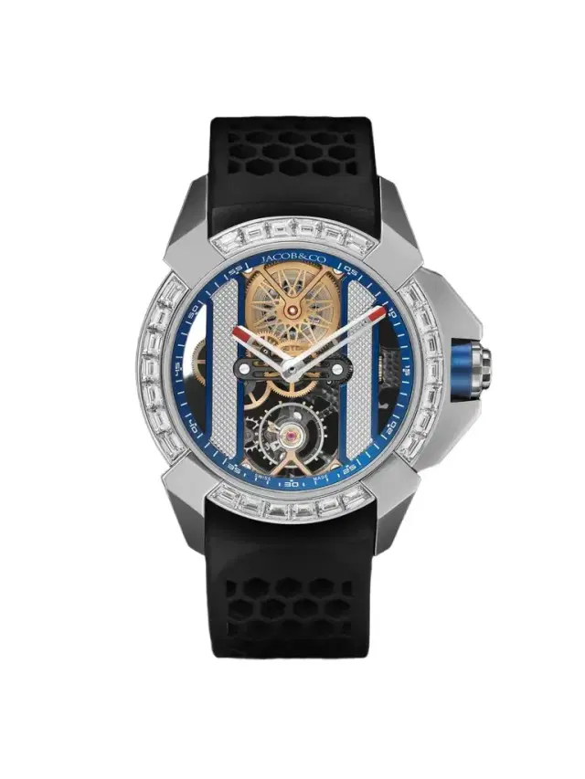 Epic X Limited Edition Hand-Wound Skeleton Chronograph Stainless Steel Diamond Watch, Ref. EX120.10.AB.AB.ABRUA - Men