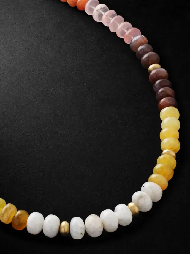 Jacquie Aiche Gold Opal Beaded Necklace - Men