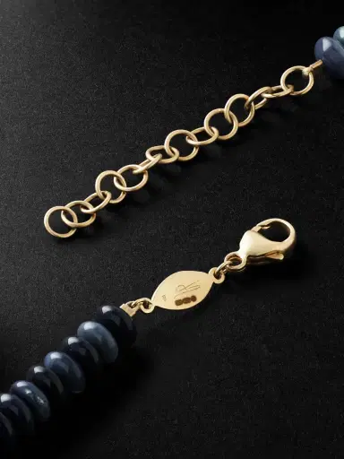 Jacquie Aiche Gold, Opal Heishi and Chrysoprase Beaded Necklace - Men | Thumbnail 3 Jacquie Aiche Gold, Opal Heishi and Chrysoprase Beaded Necklace - Men | Thumbnail 3