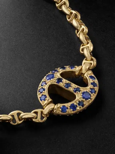 Hoorsenbuhs 18-Karat Gold, Sapphire and Diamond Bracelet - Men | Thumbnail 4 Hoorsenbuhs 18-Karat Gold, Sapphire and Diamond Bracelet - Men | Thumbnail 4