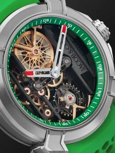 Jacob & Co. Epic X Limited Edition Hand-Wound Skeleton Chronograph Titanium Watch, Ref. EX110.20.AA.AC.ABRUA - Men | Thumbnail 6 Jacob & Co. Epic X Limited Edition Hand-Wound Skeleton Chronograph Titanium Watch, Ref. EX110.20.AA.AC.ABRUA - Men | Thumbnail 6