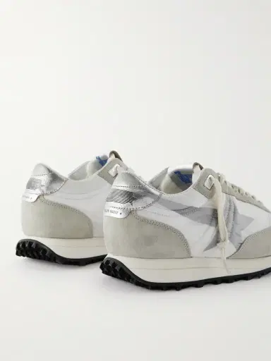 Golden Goose Marathon Leather and Suede-Trimmed Nylon Sneakers - Men | Thumbnail 5