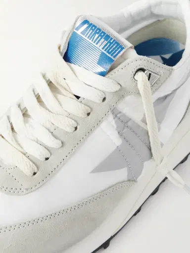 Golden Goose Marathon Leather and Suede-Trimmed Nylon Sneakers - Men | Thumbnail 6