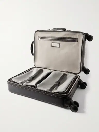 Brunello Cucinelli Full-Grain Leather Carry-On Suitcase - Men | Thumbnail 3 Brunello Cucinelli Full-Grain Leather Carry-On Suitcase - Men | Thumbnail 3