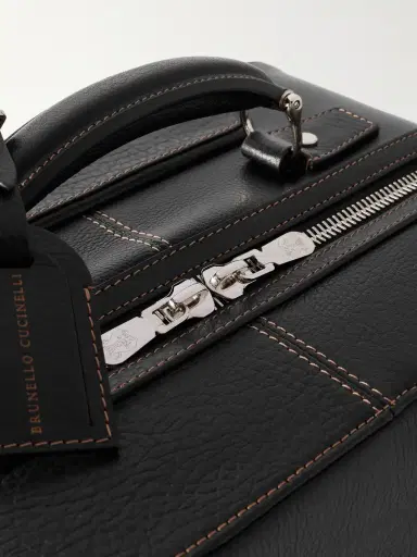 Brunello Cucinelli Full-Grain Leather Carry-On Suitcase - Men | Thumbnail 6 Brunello Cucinelli Full-Grain Leather Carry-On Suitcase - Men | Thumbnail 6