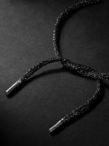 Carolina Bucci FORTE Beads Blackened Gold, Tsavorite and Lurex Bracelet - Men | Thumbnail 3 Carolina Bucci FORTE Beads Blackened Gold, Tsavorite and Lurex Bracelet - Men | Thumbnail 3