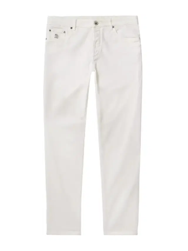 Slim-Fit Straight-Leg Logo-Embroidered Jeans - Men