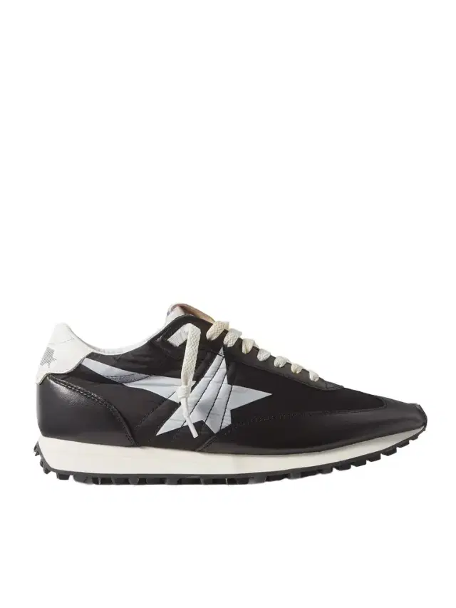 Marathon Leather-Trimmed Nylon Sneakers - Men