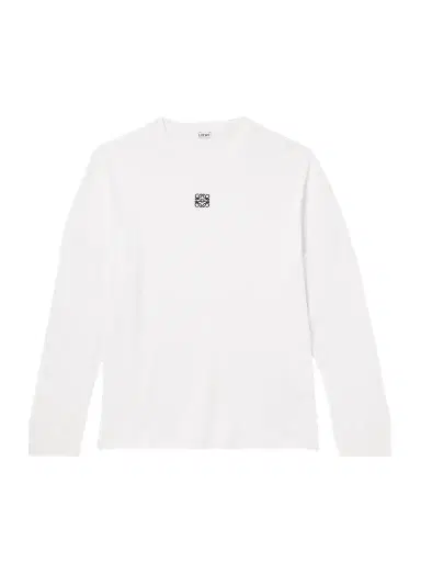 Loewe Oversized Logo-Embroidered Ribbed Cotton T-Shirt - Men | Thumbnail 1 Loewe Oversized Logo-Embroidered Ribbed Cotton T-Shirt - Men | Thumbnail 1