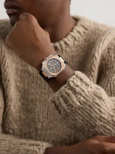 Bell & Ross BR 05 Automatic Chronograph 18-Karat Rose Gold, Stainless Steel Watch, Ref. BR05C-RTH-STPG/SRB - Men | Thumbnail 2 Bell & Ross BR 05 Automatic Chronograph 18-Karat Rose Gold, Stainless Steel Watch, Ref. BR05C-RTH-STPG/SRB - Men | Thumbnail 2