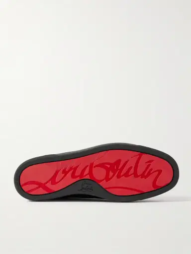 Christian Louboutin Louis Logo-Embellished Suede High-Top Sneakers - Men | Thumbnail 3 Christian Louboutin Louis Logo-Embellished Suede High-Top Sneakers - Men | Thumbnail 3