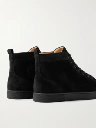 Christian Louboutin Louis Logo-Embellished Suede High-Top Sneakers - Men | Thumbnail 5 Christian Louboutin Louis Logo-Embellished Suede High-Top Sneakers - Men | Thumbnail 5