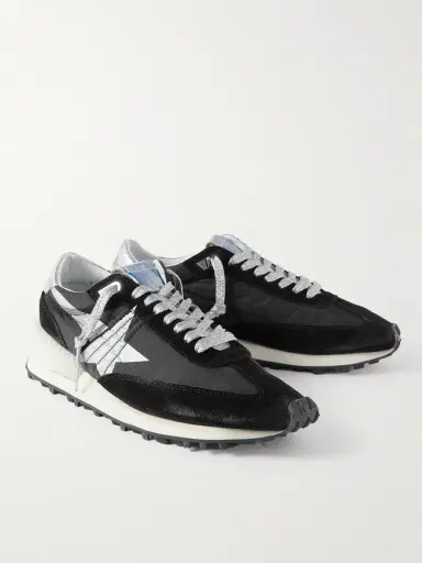 Golden Goose Marathon Leather and Suede-Trimmed Nylon Sneakers - Men | Thumbnail 4 Golden Goose Marathon Leather and Suede-Trimmed Nylon Sneakers - Men | Thumbnail 4