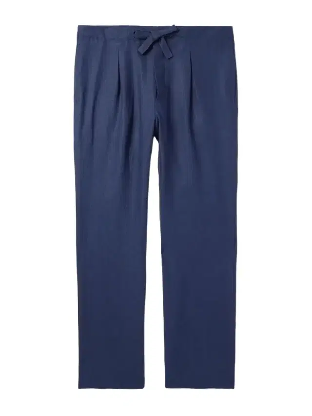 Straight-Leg Linen-Twill Drawstring Trousers - Men