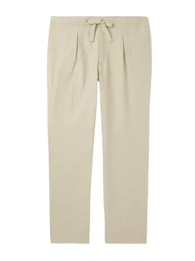 Stòffa Straight-Leg Linen-Twill Drawstring Trousers - Men | Thumbnail 1 Stòffa Straight-Leg Linen-Twill Drawstring Trousers - Men | Thumbnail 1
