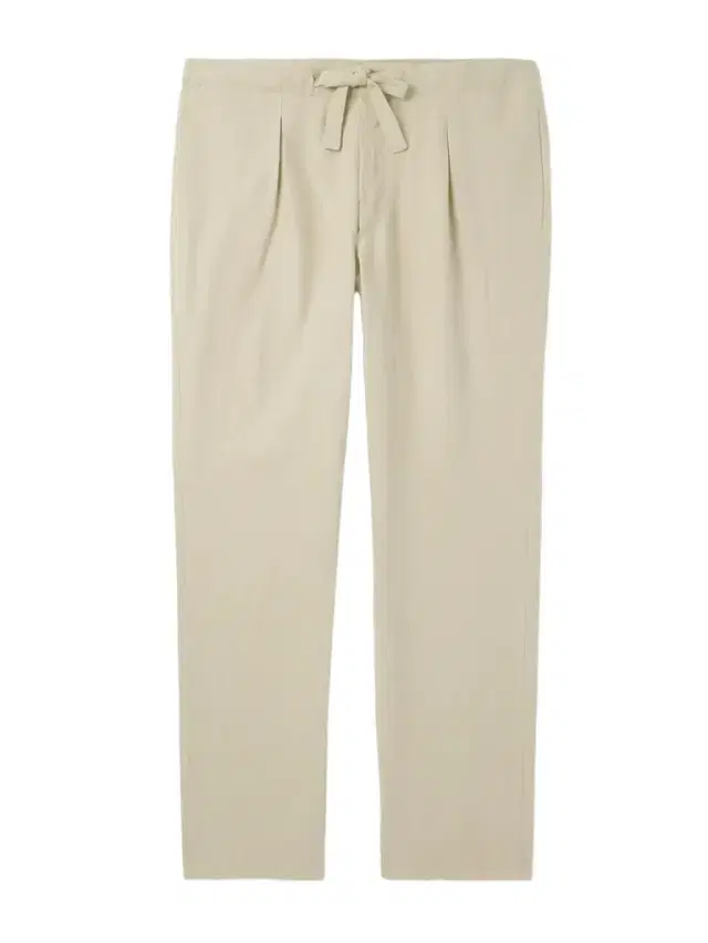 Straight-Leg Linen-Twill Drawstring Trousers - Men