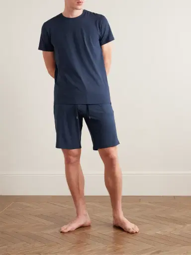 Derek Rose Basel 1 Stretch Micro Modal Jersey Pyjama Shorts - Men | Thumbnail 2 Derek Rose Basel 1 Stretch Micro Modal Jersey Pyjama Shorts - Men | Thumbnail 2