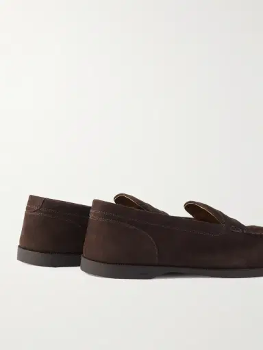 John Lobb Pace Full-Grain Nubuck Loafers - Men | Thumbnail 5