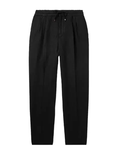 Brunello Cucinelli Straight-Leg Pleated Linen-Twill Drawstring Trousers - Men | Thumbnail 1 Brunello Cucinelli Straight-Leg Pleated Linen-Twill Drawstring Trousers - Men | Thumbnail 1